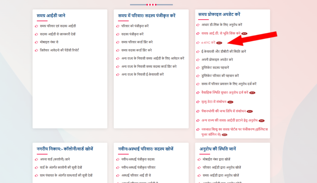 Samagra ID kyc